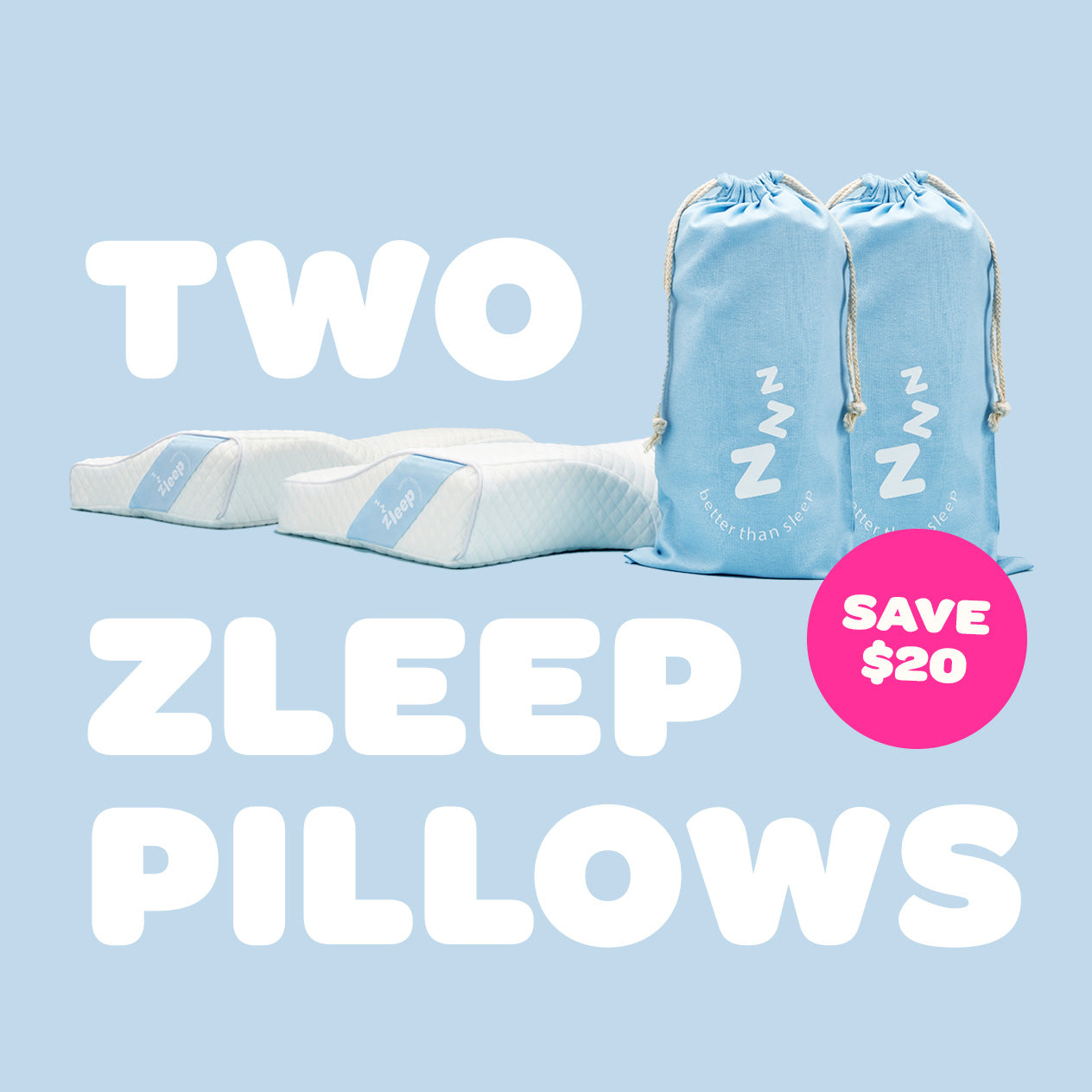 2 Zleep Pillows